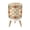 Color 1, variant on Small Trash Can with Lid Blue Floral Butterflies Detailed Botanical 1.8 Gallon Dog Proof Trash Can Round Garbage Can Waste Bin Wastebasket for Bathroom Bedroom Living Room
