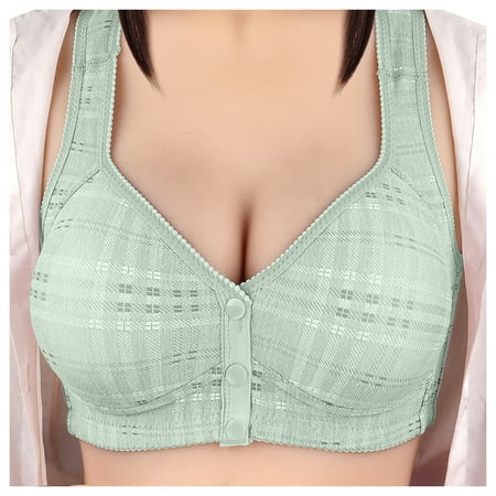 Ploknplq Bras for Women Push Up Bra Womens Underwear Bra Thin Front Open Buckle Push Up No Steel Rim Tank Top Bra Bras for Women No Underwire