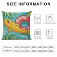 thumbnail image 6 of Acheng Hello Sunshine Pool Decorative Throw Pillow Covers, Happy Summer Duck Watermelon Swimming Ring Cushion Case Decor, Blue Stripes Flip Flops Seasonal Home Decoration for Sofa Couch,2 Pcs White, 6 of 6