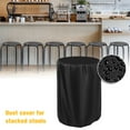 thumbnail image 6 of OPTUTUS Outdoor Round Stool Cover, Black Waterproof and Dustproof, UV, Snow, and Wind Resistant, Suitable for Home, Hotel, and Catering Use, 6 of 8