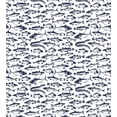 thumbnail image 2 of Ambesonne Aquarium Duvet Cover Sets, Different Fish Species, 2-Twin, White and Dark Slate Blue, 2 of 2