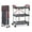 Gray, variant on Garvee Folding Service Cart Tool Carts with Wheels,3 Tier Utility Rolling Cart,Collapsible Storage Cart, for Home Garage Restaurant Office Kitchen Warehouse, 167 Lbs Capacity