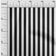 thumbnail image 2 of oneOone Georgette Viscose Black Fabric Stripes Craft Projects Decor Fabric Printed By The Yard 42 Inch Wide, 2 of 4