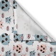 thumbnail image 3 of Ambesonne Farm Animal Kitchen Curtains, Cartoon Pigs Art, 55"x39", Blue Grey Blush, 3 of 3