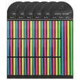 thumbnail image 1 of Juego de 6 tiras resaltadoras largas y cortas para anotar libros., 1 of 7