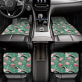 thumbnail image 6 of Sikiie Tropical Flamingo Car Foot Mat Set of 4 Pieces Basics Universal Fit Rubber Carpet Floor Mats For Car SUV Van & Truck, 26.8"L x 17.3"W (Front), 13"L x 17.3"W(Rear), 6 of 6