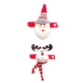 thumbnail image 1 of Cortina de Navidad Tiebacks Paño Santa Elk Dibujos Animados para Lazos Home año, 1 of 9