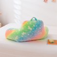 thumbnail image 3 of Reading Pillow Glow in The Dark Bed Rest Wedge Kids Glow Backrest Pillow Dinosaur Print with Arms Back Support for Sitting Up in Bed Cushion, Pink-Yellow, 3 of 8