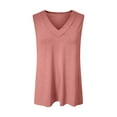 thumbnail image 5 of lmcalzta Tank Tops for Women Summer V Neck T Shirts Trendy Sleeveless Basic Tees Loose Fitting 2025 Fashion, 5 of 8