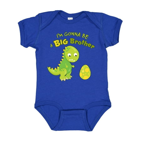 

Inktastic I m Gonna Be a Big Brother-dino Boys Baby Bodysuit