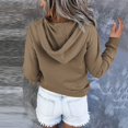 thumbnail image 5 of Winter Womens Hoodies Sweatshirts Long Sleeve Sweaters Shirt Hooded Casual Pullover With Pocket Shirts Tops, 5 of 5