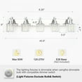 thumbnail image 4 of Modern Crystal Bathroom Light Fixtures-Chrome Vanity Lights Crystal Splicing with Metal Support,Bathroom Lighting Fixtures Over Mirror Vanity Lighting Fixtures for Bedroom Living Room, 4 of 7