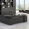thumbnail image 2 of Supplies Storage Shelf Office Desk Standing Executive European Drawers Computer Desks Floor Luxury Mesa De Computador Furniture My Lux Decor Round, 2 of 21