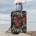 thumbnail image 3 of Lsque Vintage Gaming Printed Luggage Cover, Travel Luggage Protector,Scratch and Dirt Resistant, Fits 18-32 Inch Luggage - Small, 3 of 9