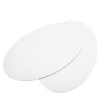 Greenadscape 2Pcs Silver Acrylic Mirror Stickers Oval For Home Wall Decals In Kitchen