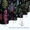 thumbnail image 6 of Pioneer Flower Floral Print Pattern Shower Curtain 36"x72" ,Bathroom Decorative Shower Curtains Set with 12 Hooks,Modern Waterproof Washable Shower Curtain, 6 of 6