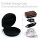 thumbnail image 2 of Black Zipper Bag Hard Shell Case Portable Earphone Protective Bag, Shockproof Travel Data Cable Pouch for Headset, Charging Cable, 2 of 5