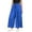 #6Blue, variant on Byworldtasic Womens Trousers Womens Wide Leg Pants High Waisted Drawstring Flowy Casual Trousers with Pockets