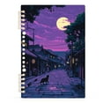 thumbnail image 7 of FORMRS 1-Subject Spiral Notebook 8" x 5" College Ruled 60 Refillable Sheet A5 Hard Cover, 2 Pack, Purple Street, 7 of 7