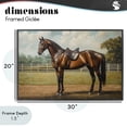 thumbnail image 4 of Stupell Industries Transitional Saddled & Ready For The Show Black Framed Giclee Art, 30 x 20, by Petals Prints Design, 4 of 8