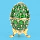 thumbnail image 4 of Huevo de Pascua esmaltado organizador de joyas Zhivalor decoración manualidades verde, 4 of 8