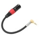 thumbnail image 5 of Cable TRS Macho a XLR Macho de 35 Mm 1/8 Pulgadas Cable de Micrófono Estéreo TRS a XLR en ángulo Recto de 90 Grados para MP3 DVD Reproductores de CD TV Amplificadores, 5 of 8