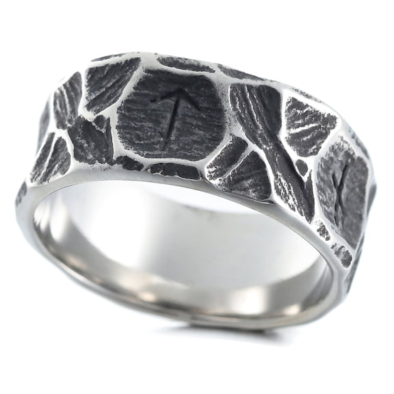 ZMY Home Stainless Steel Ring with Engraved Nordic Mythology Runes (11)