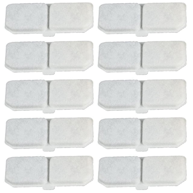 10PCS Cat Water Fountain Filter Pet Water Fountain Replacement Filter Elements Water Dispenser Activated Carbon Filters
