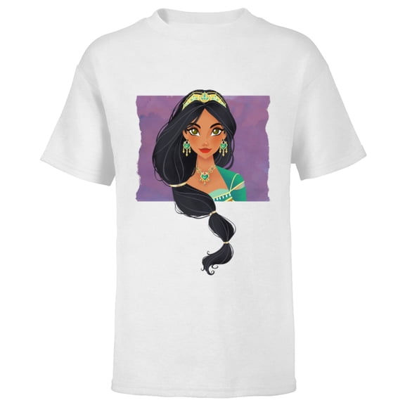 Disney Aladdin Live Action Princess Jasmine Cameo T-Shirt - Short Sleeve T-Shirt for Kids - Customized-White