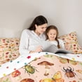 thumbnail image 5 of jejeloiu Wild Animal Butterfly Twin Comforter Sets,Countryside Botanical Mushroom Bedding Set For Girl Kids Reversible 2-Piece, 5 of 8