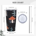 thumbnail image 4 of Tree Mushroom Magic Stainless Steel Tumbler with Lid and Straw 20oz Vacuum Insulated Travel Mug for Hot & Cold Drinks Coffee Wine Water Cup, 4 of 7