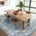thumbnail image 2 of HOMERRY Large Blue Rug 9' x 12' Area Rug for Living Room Boho Vintage Floral Indoor Carpet, 2 of 6