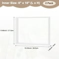 thumbnail image 3 of 2-Pack Wooden Pressed Flower Frame, 8 x 10 Inch Double Acrylic Floating Picture Frame for Dried Flowers/Tabletop/DIY/Handicrafts [White], 3 of 7
