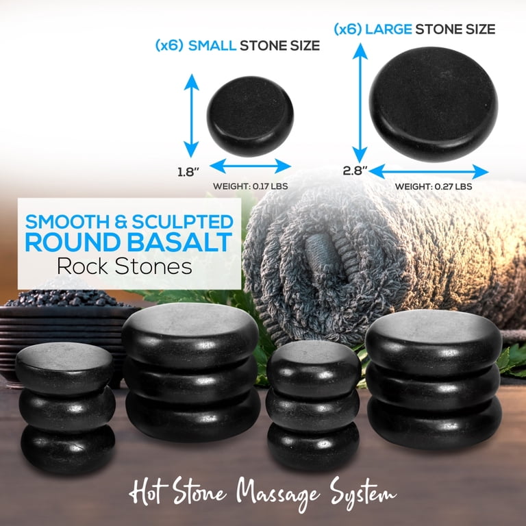 Massage Stone Heater Box Set-Electric Spa Portable Heated Rocks