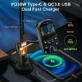 thumbnail image 3 of YANI- Wireless Bluetooth Car Fm Transmitter Mp3 Player Pd Qc 3.0 Fast Charger Adapter, 3 of 6
