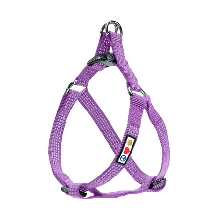 UPC: 0088057070764 | Pawtitas Reflective Dog Harness – Orchid – Medium (M) – Step in Dog Harness Training & Walking