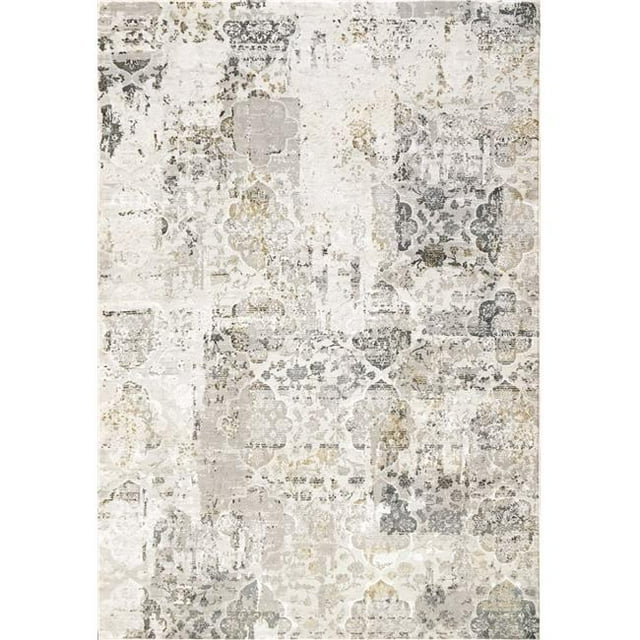 Dynamic Rugs QU6927077190 5 ft. 3 in. x 7 ft. 7 in. Quartz 27077 Area Rug, 190 Ivory
