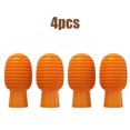 thumbnail image 3 of Advancent Paquete de 4 baquetas de silenciosas, amortiguador de manga de silicona, portátil para principiantes, cabeza de baquetas, Accesorios para instrumentos musicales Naranja, 3 of 6