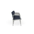 thumbnail image 4 of Lenox Steel Reception Waiting Room 4 Seats Chair / Silver Steel / Blue, 4 of 5