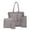 01-Gray, variant on ZTTD Women Four Set Handbag Shoulder Bags Four Pieces Tote Bag Crossbody Wallet Bags
