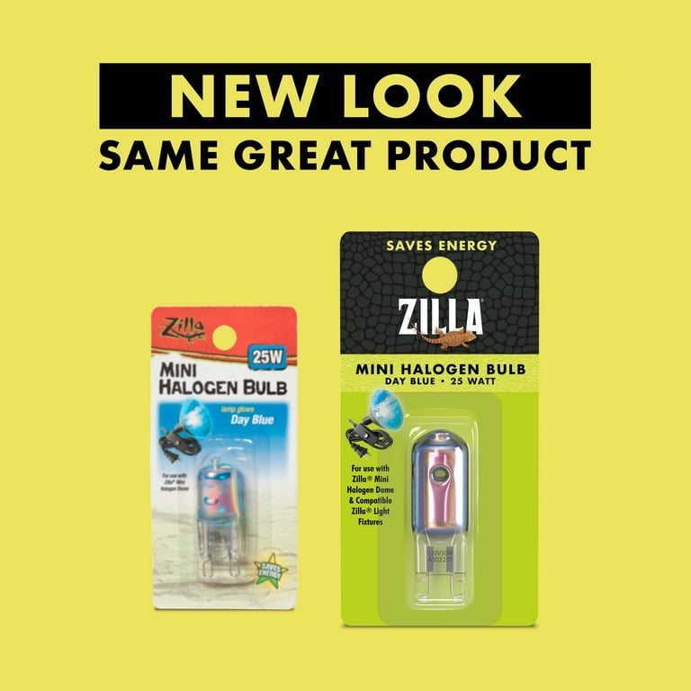 Zilla Mini Halogen Bulb Day Blue 25 Watt - Walmart.com