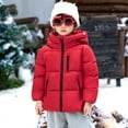 thumbnail image 5 of ATOGUTA Boys Puffer Coat Winter Fleece Jacket Zip Up Hooded Puffer Quilted Kids Outerwear Jacket for Boys Size 1T-14 Red, 5 of 6