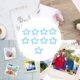 thumbnail image 4 of 100 clips de papel con forma de estrella, inoxidables y chapados, perfectos para la oficina, color azul, 4 of 8