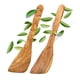 thumbnail image 1 of Espátula de Madera de Olivo para Cocinar, Cuchara Raspadora de Madera con Borde Inferior Plano para Utensilios de Cocina Antiadherentes, Remover, Freír y Mezclar., 1 of 5