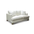 thumbnail image 4 of Pemberly Row Contemporary Top Grain Leather Loveseat in White, 4 of 7