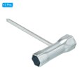 thumbnail image 3 of Uxcell 16x19mm Chainsaw Tool Wrench Chainsaw Combination T Wrench with Phillips Screwdriver Silver 3 Pcs, 3 of 5