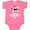Hot Pink, variant on Inktastic Happy Valentines Day Girls Skull Girls Baby Bodysuit