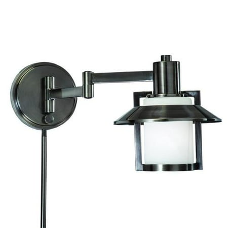 Aztec Lighting Transitional 1 Light Antique Pewter Swing Arm Pin Up Plug In Wall Lamp Aztec Lighting Transitional 1 Light Antique Pewter Swing Arm Pin Up Plug In Wall Lamp