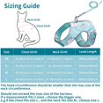 thumbnail image 2 of Anti-Escape Cat Leash and Harness Set, Adjustable Soft Mesh Breathable Pet Reflective Vest with Innovative Anti-Lost Card (L,Cyan), 2 of 5