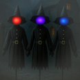 thumbnail image 3 of Set de decoración de Halloween con 3 brujas iluminadas, 1,5 m, para exteriores, 3 of 8